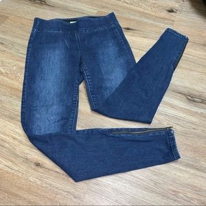 Women Old Navy Stretch Denim Skinny Legging Ankle Zipper Jeans Size 2